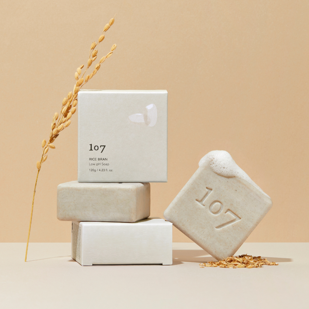 107 Rice Bran Low Ph Soap 120g Available on Seoulbazaar, your online store for trendy korean products.