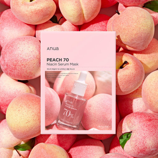 ANUA Peach 70 Niacin Serum Mask Available on Seoulbazaar, your online store for trendy korean products.