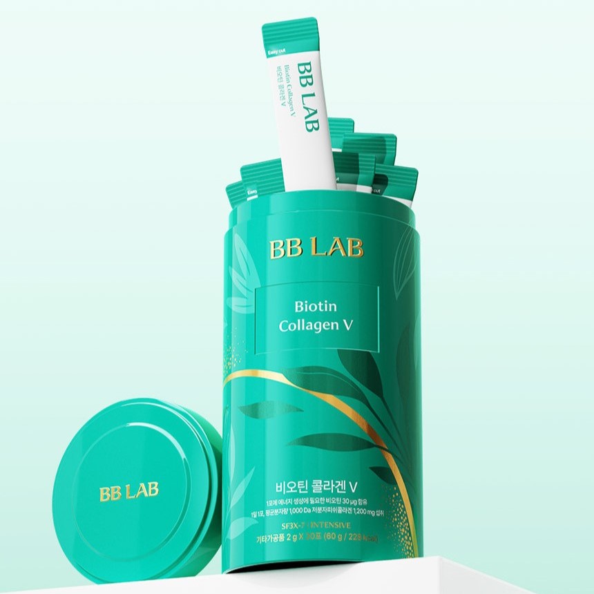 BB LAB Biotin Collagen V 30 Sticks 60g Available on Seoulbazaar, your online store for trendy korean products.