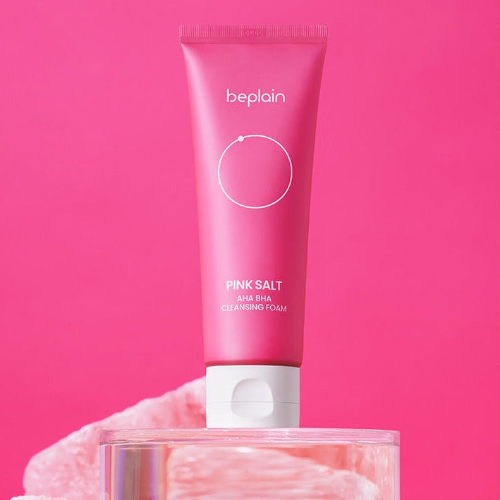 BEPLAIN Pink Salt AHA BHA Cleansing Foam 120ml Available on Seoulbazaar, your online store for trendy korean products.