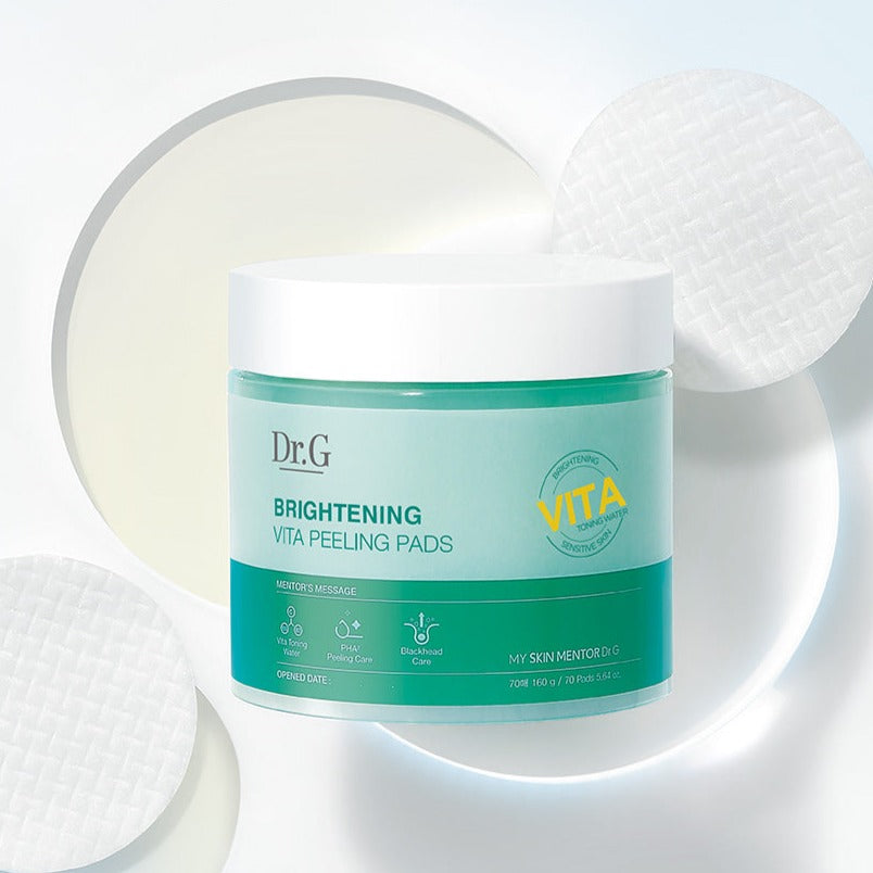 Dr.G Brightening Vita Peeling Pad 160g Available on Seoulbazaar, your online store for trendy korean products.