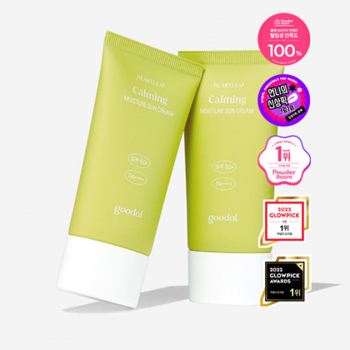 GOODAL Heartleaf Calming Sun Cream 50ml Available on Seoulbazaar, your online store for trendy korean products.