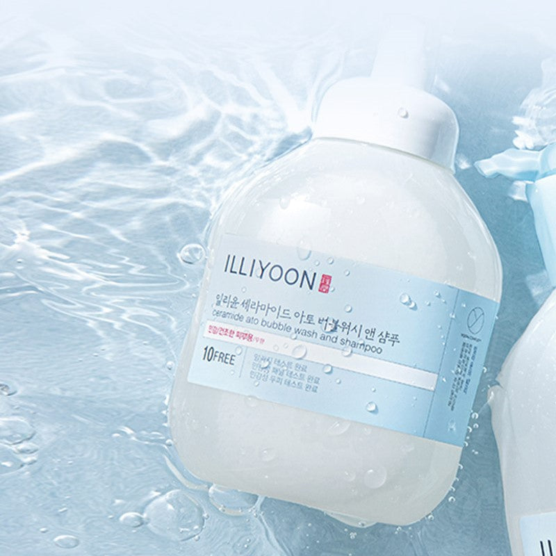 ILLIYOON Ceramide Ato Bubble Wash And Shampoo Available on Seoulbazaar, your online store for trendy korean products.