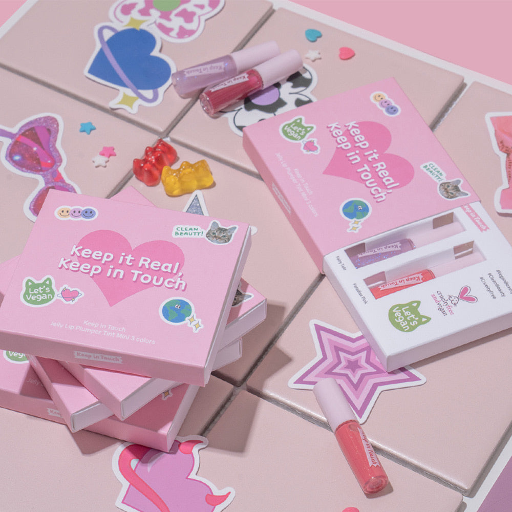 KEEP IN TOUCH Jelly Lip Plumper Tini Mini 3 Colors Set Available on Seoulbazaar, your online store for trendy korean products.