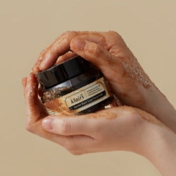 KLAIRS Gentle Black Sugar Facial polish 110g Available on Seoulbazaar, your online store for trendy korean products.