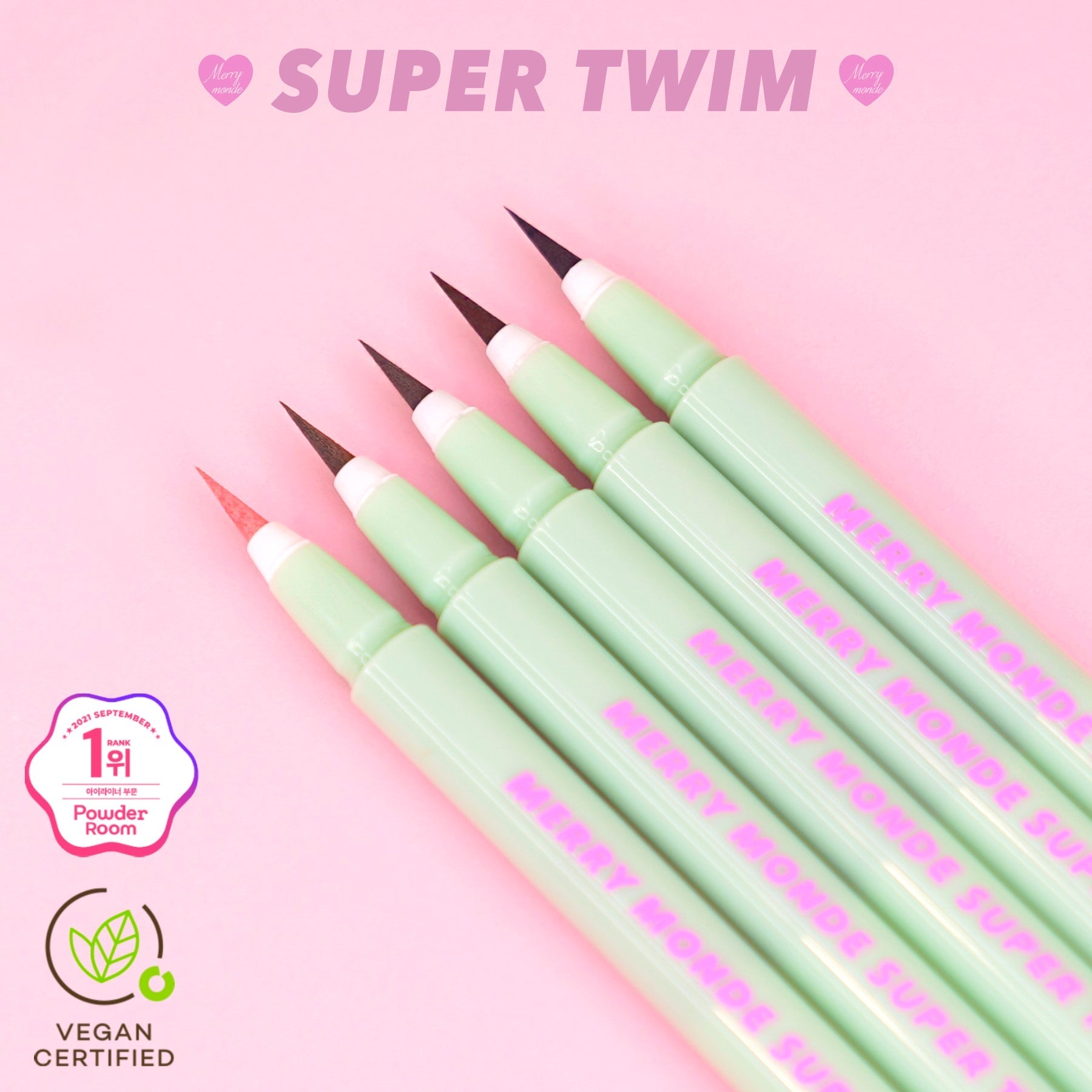 MERRY MONDE Super Twin Pen Eyeliner Available on Seoulbazaar, your online store for trendy korean products.