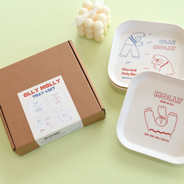 MONOLIKE Olly Molly Tray Set Available on Seoulbazaar, your online store for trendy korean products.