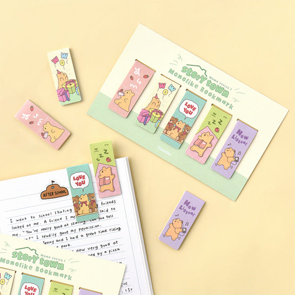 MONOLIKE Magnetic Bookmark #StoryTownMomo Ver.1 Available on Seoulbazaar, your online store for trendy korean products.