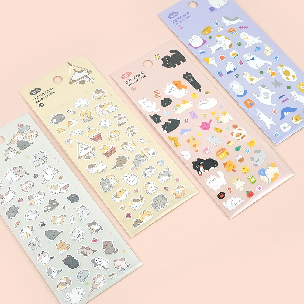 PINKFOOT Nyang Nyang Deco Stickers Available on Seoulbazaar, your online store for trendy korean products.