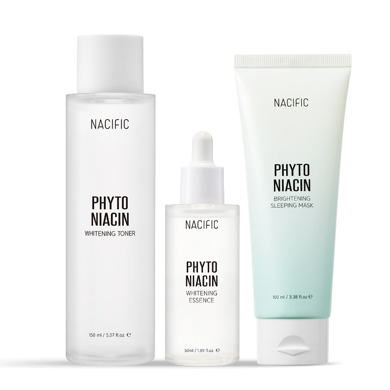 NACIFIC Phyto Niacin Whitening 3 Set (Toner+Mask+Essence) Available on Seoulbazaar, your online store for trendy korean products.