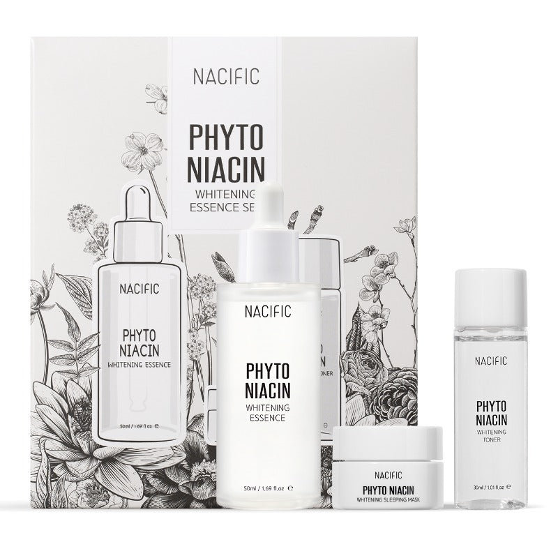 NACIFIC Phyto Niacin Whitening Essence Set (Essence+SleepingMask+Toner) Available on Seoulbazaar, your online store for trendy korean products.