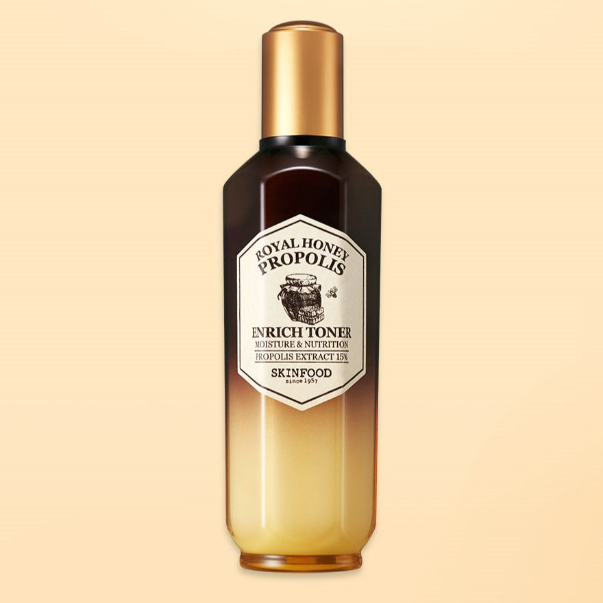 SKINFOOD Royal Honey Propolis Enrich Toner 160ml Available on Seoulbazaar, your online store for trendy korean products.