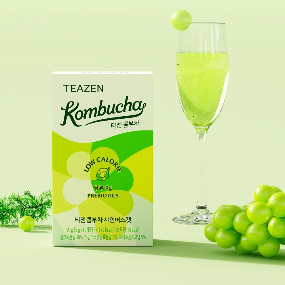 TEAZEN Kombucha Shine Muscat 10 Sticks Available on Seoulbazaar, your online store for trendy korean products.