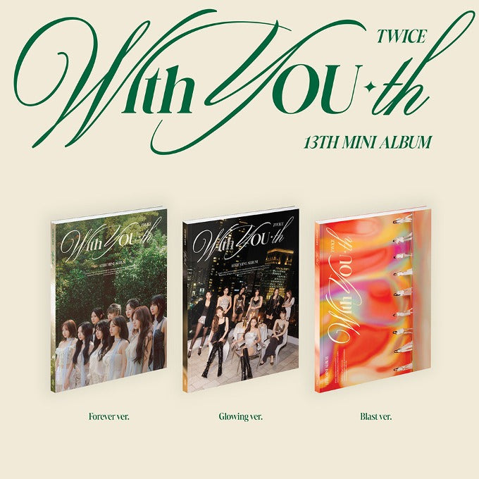 TWICE 13th Mini Album With You (Random Ver.) Available on Seoulbazaar, your online store for trendy korean products.