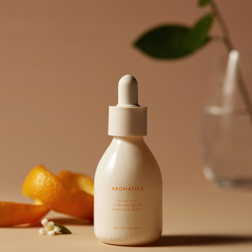 AROMATICA Glow Vita C Orange & Neroli Toning Serum 30ml Available on Seoulbazaar, your online store for trendy korean products.