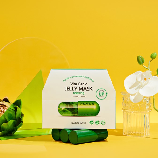 BANOBAGI Vita Genic Jelly Mask #Relaxing Available on Seoulbazaar, your online store for trendy korean products.