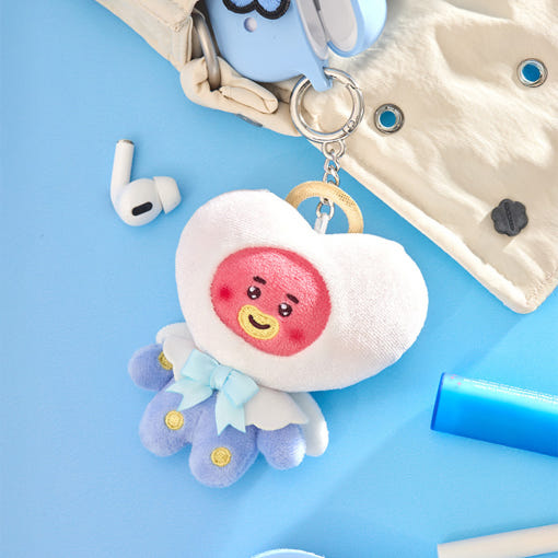 BT21 Angel & Villain Angel Plushy Key Ring