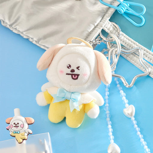 BT21 Angel & Villain Angel Plushy Key Ring