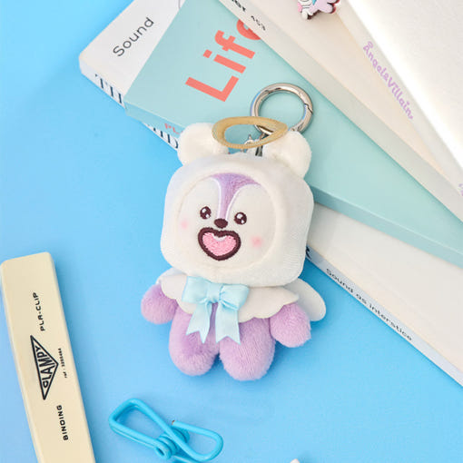 BT21 Angel & Villain Angel Plushy Key Ring
