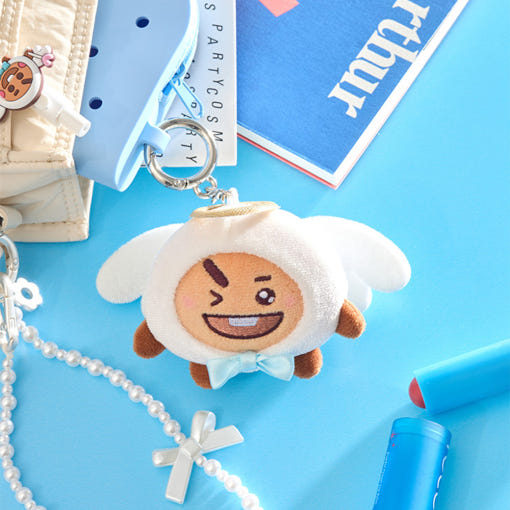 BT21 Angel & Villain Angel Plushy Key Ring