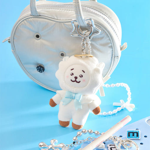 BT21 Angel & Villain Angel Plushy Key Ring