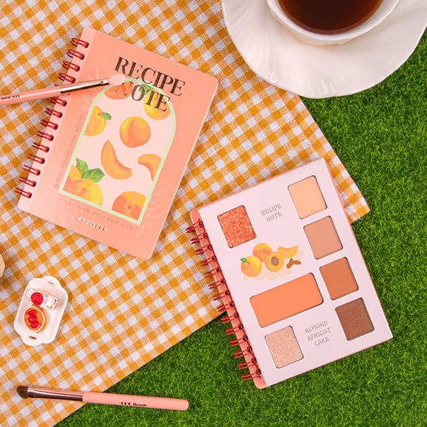 CORINGCO Recipe Note Eyeshadow Palette #02 Almond Apricot Cake Available on Seoulbazaar, your online store for trendy korean products.