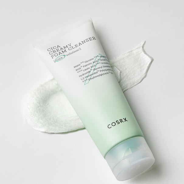 COSRX Pure Fit Cica Creamy Foam Cleanser 150ml Available on Seoulbazaar, your online store for trendy korean products.