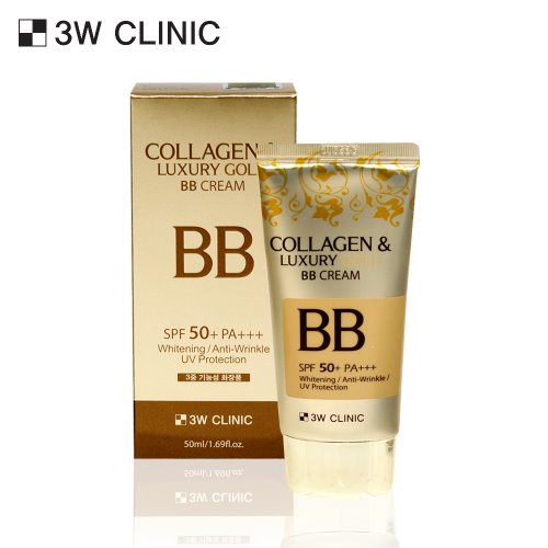 3W CLINIC Collagen And Luxury Gold BB Cream 50ml Available on Seoulbazaar, your online store for trendy korean products.