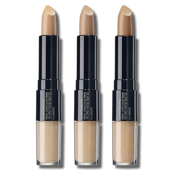 THE SAEM Cover Perfection Ideal Concealer Duo 8g Available on Seoulbazaar, your online store for trendy korean products.