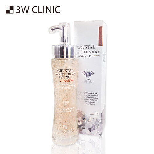 3W CLINIC Crystal White Milky Essence 150ml Available on Seoulbazaar, your online store for trendy korean products.