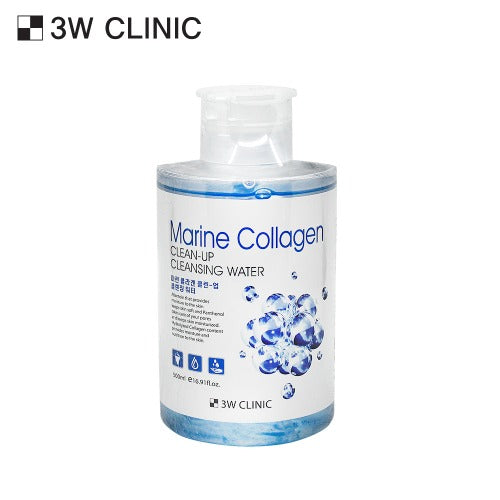 3W CLINIC Clean-Up Cleansing Water 500ml Available on Seoulbazaar, your online store for trendy korean products.