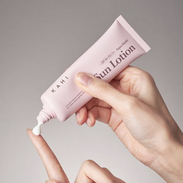 KAHI Aqua Shield Sun Lotion SPF50+ 50ml Available on Seoulbazaar, your online store for trendy korean products.