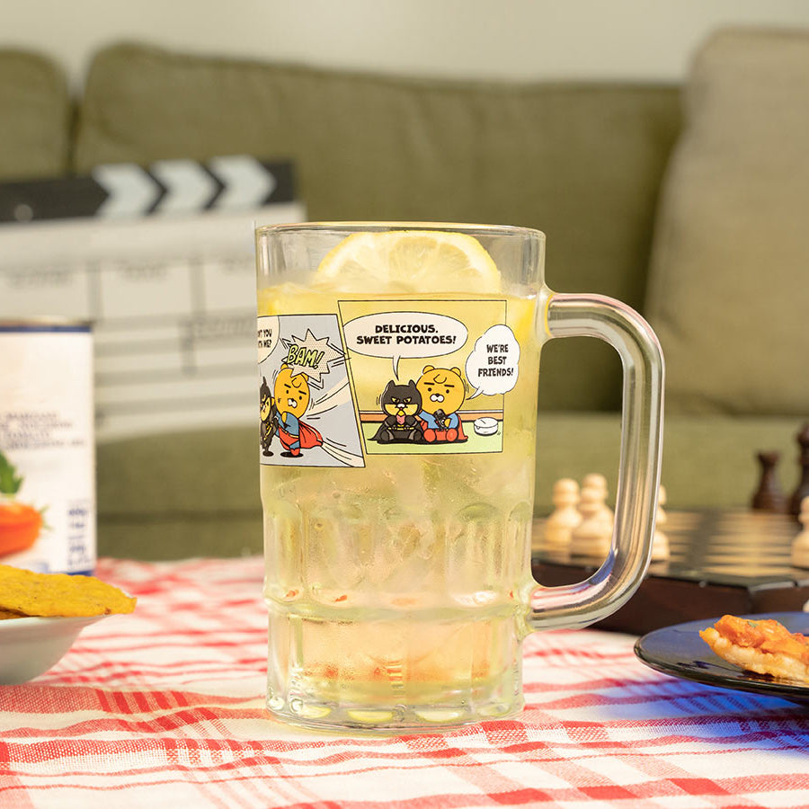 KAKAOFRIENDS KAKAOxDC Collaboration High Ball Glass Available on Seoulbazaar, your online store for trendy korean products.