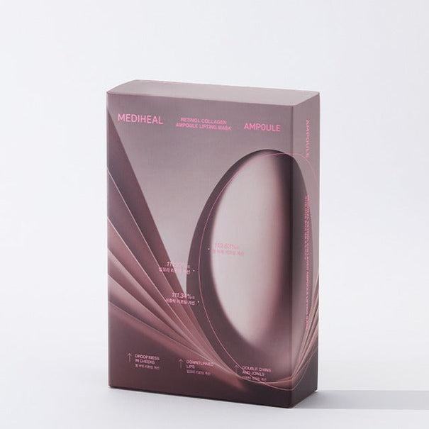 MEDIHEAL Retinol Collagen Ampoule Contour Mask 10 sheets disponible sur Ma petite Coree, ton Eshop 100% K-beauty en direct de Seoul