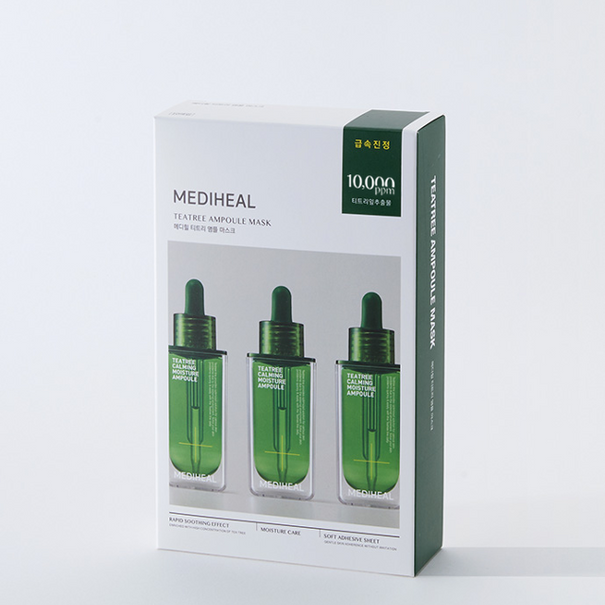MEDIHEAL Tea Tree Ampoule Mask 10 sheets disponible sur Ma petite Coree, ton Eshop 100% K-beauty en direct de Seoul