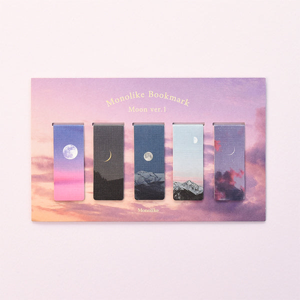 MONOLIKE Magnetic Bookmark Set #Moon Ver.1 Available on Seoulbazaar, your online store for trendy korean products.