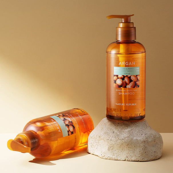NATURE REPUBLIC Argan Essential Deep Care Shampoo 300ml Available on Seoulbazaar, your online store for trendy korean products.