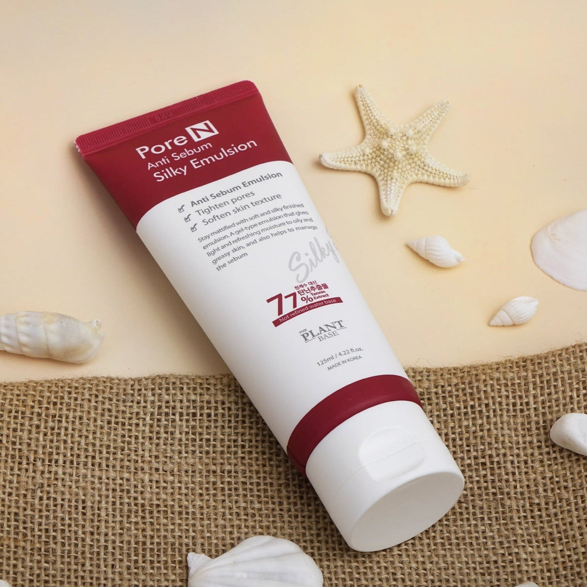 THE PLANT BASE Pore N Anti Sebum Silky Emulsion 125ml Available on Seoulbazaar, your online store for trendy korean products.