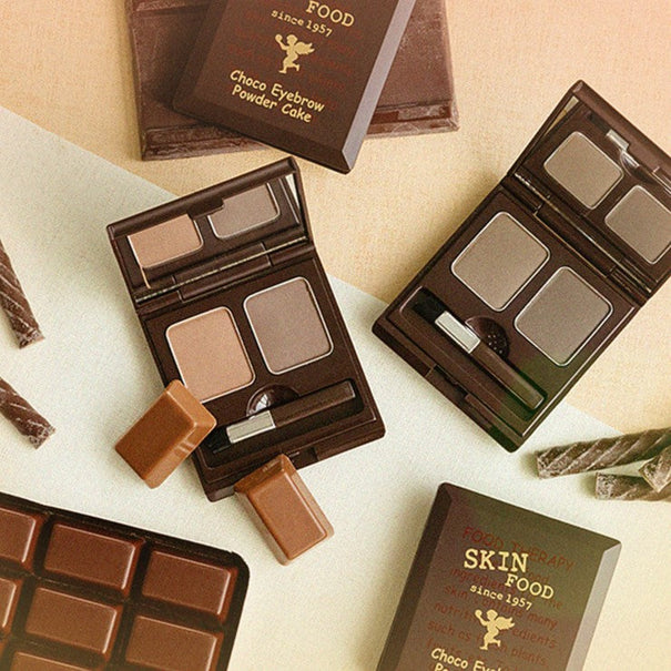 SKINFOOD Choco Eye Brow Powder Cake Available on Seoulbazaar, your online store for trendy korean products.
