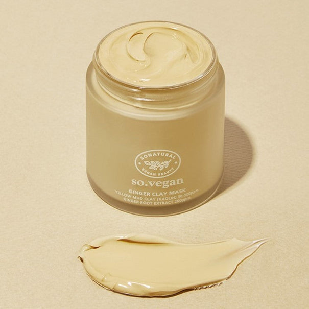 SO NATURAL So Vegan Ginger Clay Mask 110ml Available on Seoulbazaar, your online store for trendy korean products.