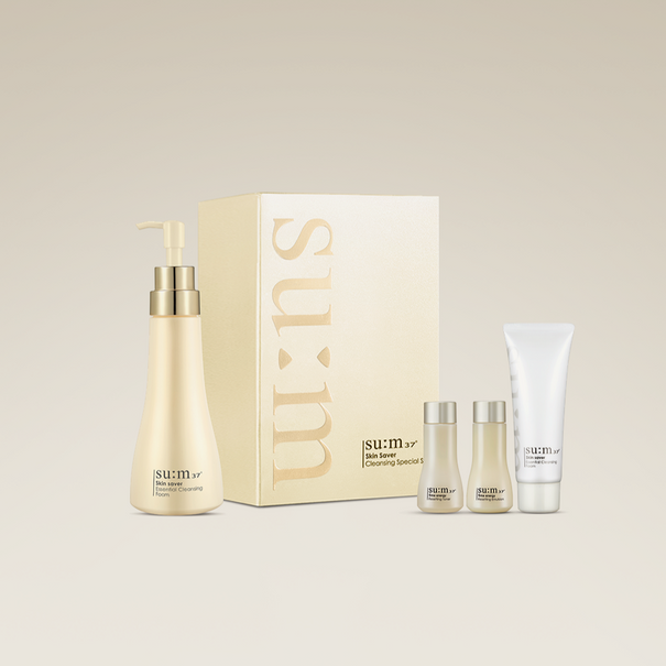 SU:M37 Skinsaver Essential Cleansing Foam Set