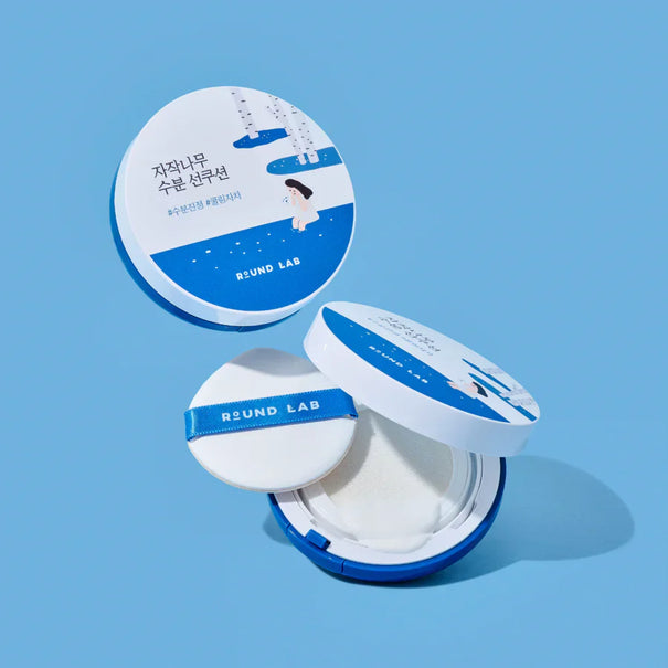 ROUND LAB Birch Juice Sun Cushion 15g Available on Seoulbazaar, your online store for trendy korean products.