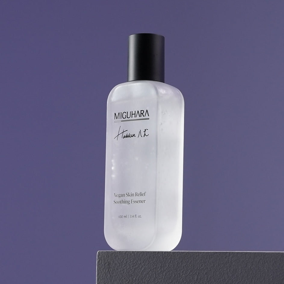 MIGUHARA Vegan Skin Relief Soothing Essener 100ml Available on Seoulbazaar, your online store for trendy korean products.