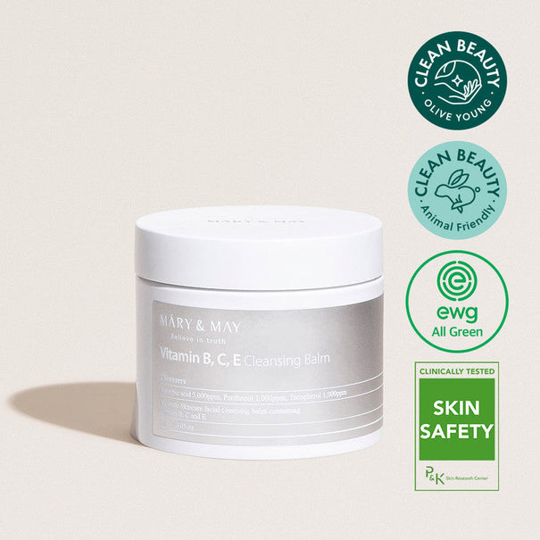 MARY & MAY Vitamin B, C, E Cleansing Balm 120g Available on Seoulbazaar, your online store for trendy korean products.